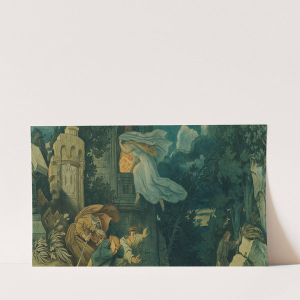 Die schöne Melusine; IX. Melusines Mutterschmerz (1869) by Moritz von Schwind