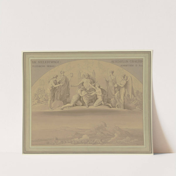 Die Seelen-Waage, unten der Trojanische Krieg by Johann Martin von Wagner