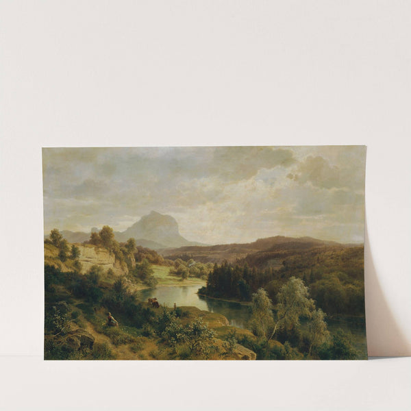 Die Traun und der Traunstein by Ludwig Halauska