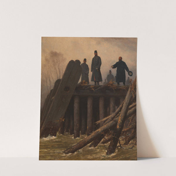 Die Überschwemmung im Februar 1862 (1862) by August von Pettenkofen