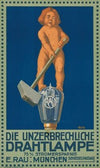 Die unzerbrechliche Drahtlampe, E. Rau (1910)