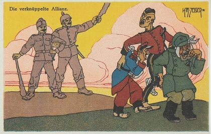 Die verknüppelte Allianz. (1914)