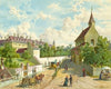 Die WÃ¤hringer StraÃe in Wien mit dem Versorgungshaus ‘Zum Blauen Herrgott’ und der ‘Krawoten-Kapelle’