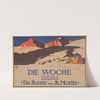 Die Woche bringt gegenwärtig den neuesten Roman von Paul Oskar Höcker Die Sonne von St. Moritz (1910) by Hans Rudi Erdt