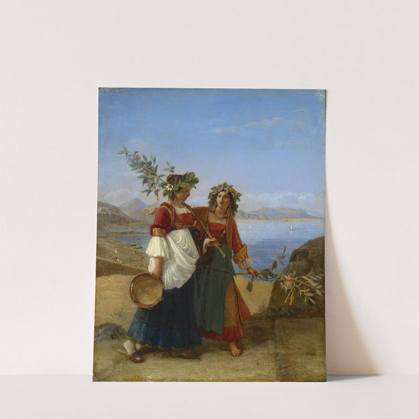 Dies palmarum, Two Neapolitan Girls Returning from the Feast by Louis Léopold Robert