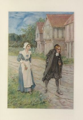 Dimmesdale resists temptation (1908)