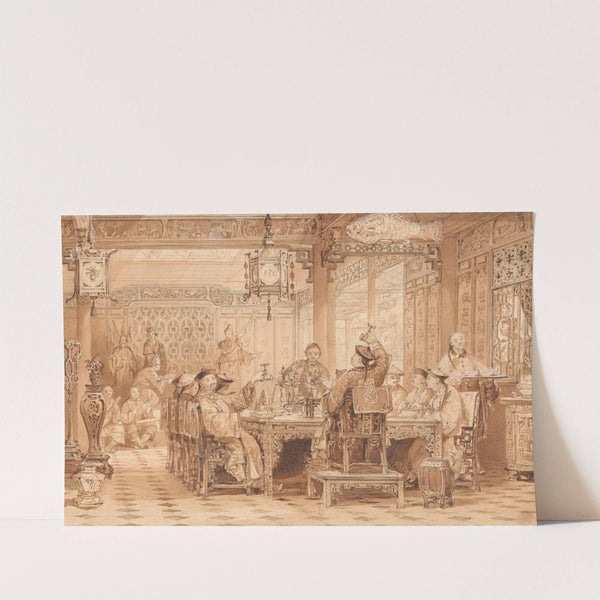 Dinner Party at a Mandarin&#039;s House by Thomas Allom