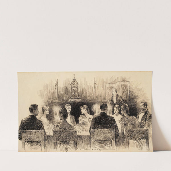 Dinner Party by Charles Dana Gibson