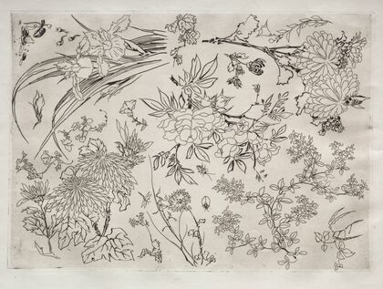 Dinner Service (Rousseau service); Flowers (no. 23)