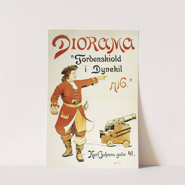 Diorama, Tordenskiold i Dynekil 1716 (1901) by Gudmund Stenersen