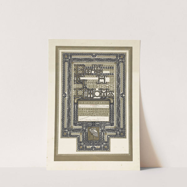 Diploma bij 25-jarig ambtsjubileum, 1931 (1880) by Chris Lebeau
