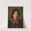 Dirndl mit Spitzenhaube (1880-90) by Franz von Defregger