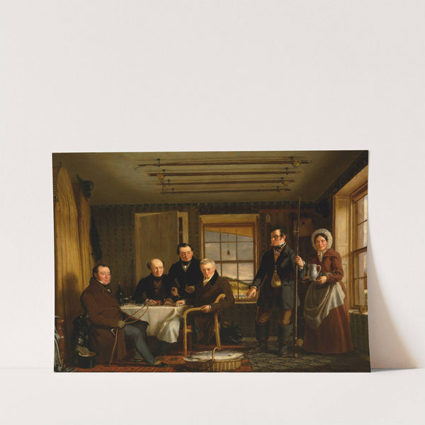 Discussing a Catch of Salmon in a Scottish Fishing-Lodge by William Shiels
