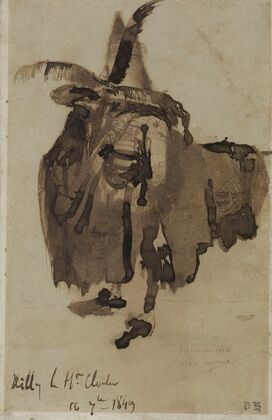 Disparecer sobre capa y sombrero (1849)