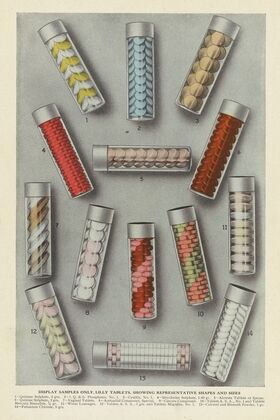 Display samples only, Lilly Tablets