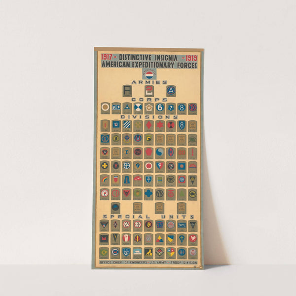 Distinctive insignia, American Expeditionary Forces, 1917-1919 (1919) by Engineer Reproduction Plant, U.S. Army