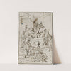 Diverse personen in historische kledij op een trap by David Humbert de Superville