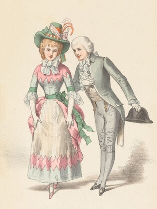 Divertissement du 2e. acte dans Les contes d’Hoffmann (4e groupe), Théâtre de l’Opera Comique (1881)