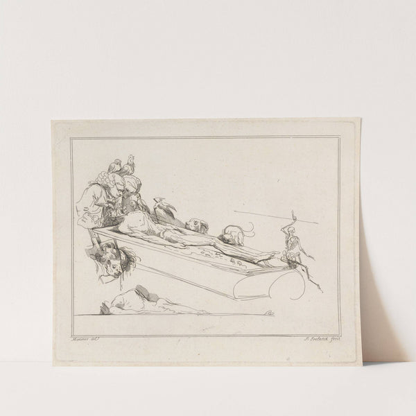 Doctors, Birds, Dog, Rat and Skeleton attending a Corpse by John Hamilton Mortimer