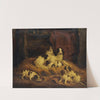Dog family by Johann Ludwig Burckhardt