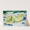 Dog Lying in the Snow (ca. 1911) by Franz Marc