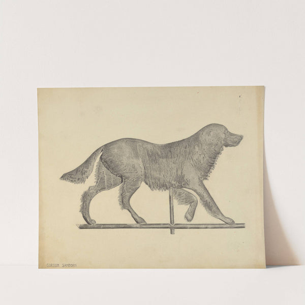 Dog Weather Vane by Gordon Sanborn