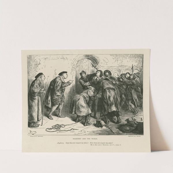 Dogberry and the watch &#8230; Much ado about nothing, act IV., scene II by Joseph Swain