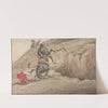 ‘Doing the Thing; and the Thing Done;’ The Down Leap Done (1818) by Henry Thomas Alken