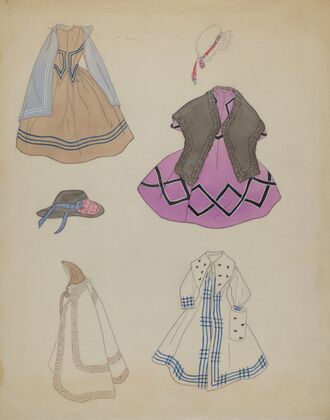 Doll and Wardrobe (c. 1936)
