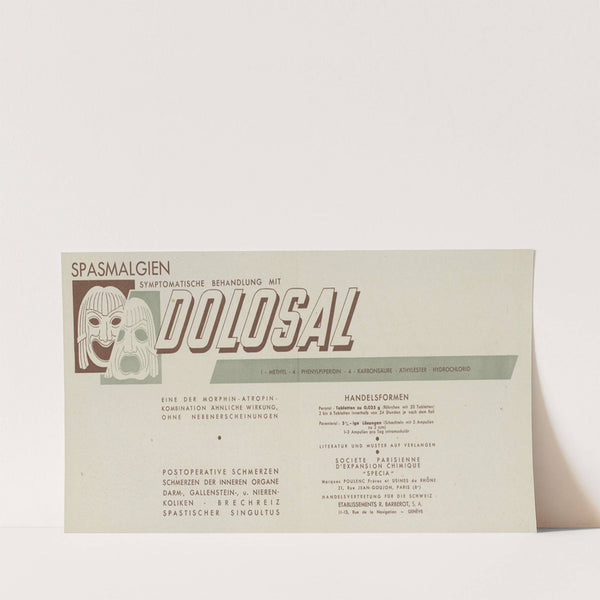 Dolosal (1910-1950) by Société parisienne d'''expansion chimique