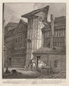 Domestic Architecture – N. E. View of an Old House lately Standing in Sweedon’s Passage, Grub Street