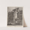 Domestic Architecture – N. E. View of an Old House lately Standing in Sweedon’s Passage, Grub Street (1791) by John Thomas Smith