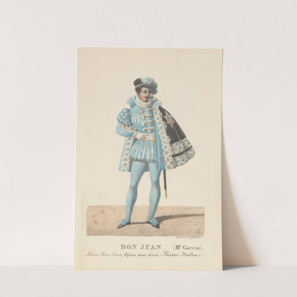 Don Juan. (Mr. Garcia). Dans Don Juan, Opéra semi séria, (Théâtre Italien) (1820-1829) by Auguste Garneray