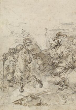 Don Quixote Attacking the Biscayan