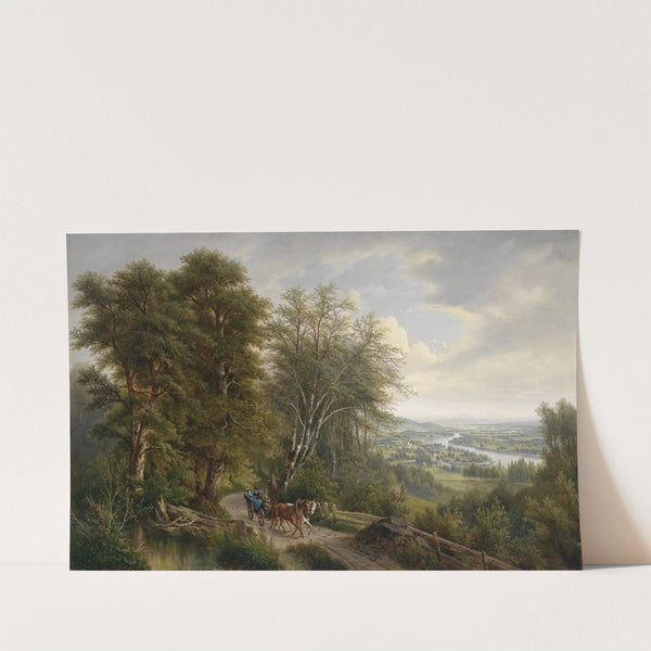 Donaulandschaft mit Blick auf Nußdorf by Josef Burgaritzky
