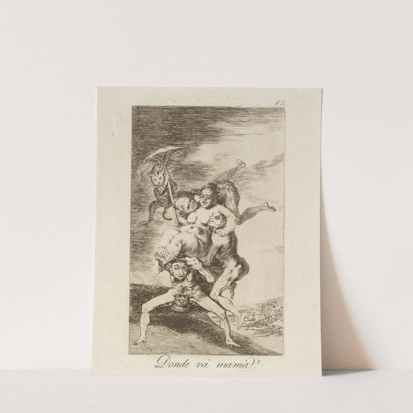 Donde vá mamá (Where is mother going) (1796-1797) by Francisco de Goya