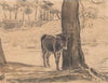 Donkey Beside a Tree, Hampstead