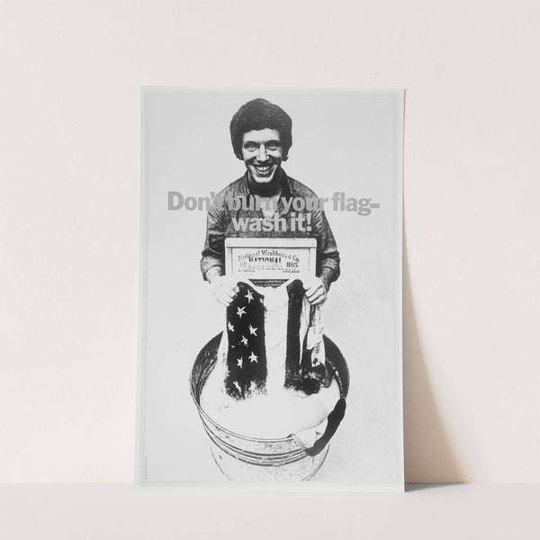 Don&#039;t burn your flag-wash it! by George Lois