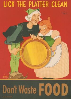 Don’t waste food, lick the platter clean