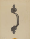 Door Handle with Thumb Press