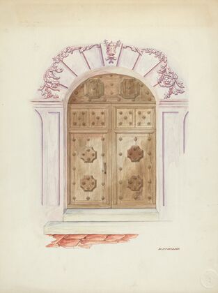 Doorway and Wall Painting