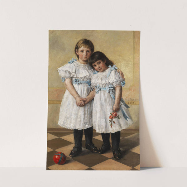 Doppelbildnis zweier Mädchen (1896) by Ernst Hänßler