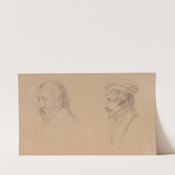 Doppelbildnis zweier Männer (1827-1828) by Friedrich Mosbrugger