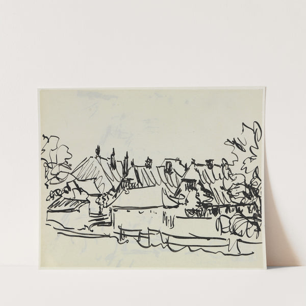 Dorf auf Fehmarn (1908) by Ernst Ludwig Kirchner