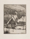 Dorf im Schnee