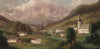 Dorf in den Alpen