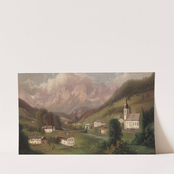 Dorf in den Alpen by Ferdinand Lepie