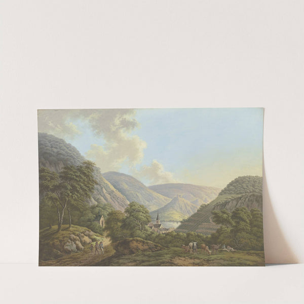 Dörfchen im Tal am Rhein by Karl Franz Kraul