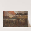 Dorflandschaft mit Schafen by Emil Jakob Schindler