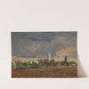 Dorflandschaft vor dem Unwetter by Tina Blau